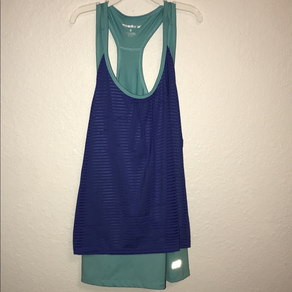 Layered workout tank